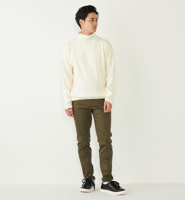 SHIPS Colors 「SHIPS Colors:〈洗濯機可能〉畔編み ハイネック ニット」|ニット・セーター|