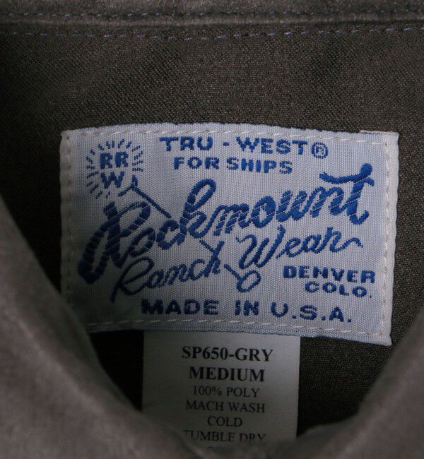 SHIPS「ROCKMOUNT: ポリエステル フェイクスウェード ウエスタン シャツ」|シャツ・ブラウス|