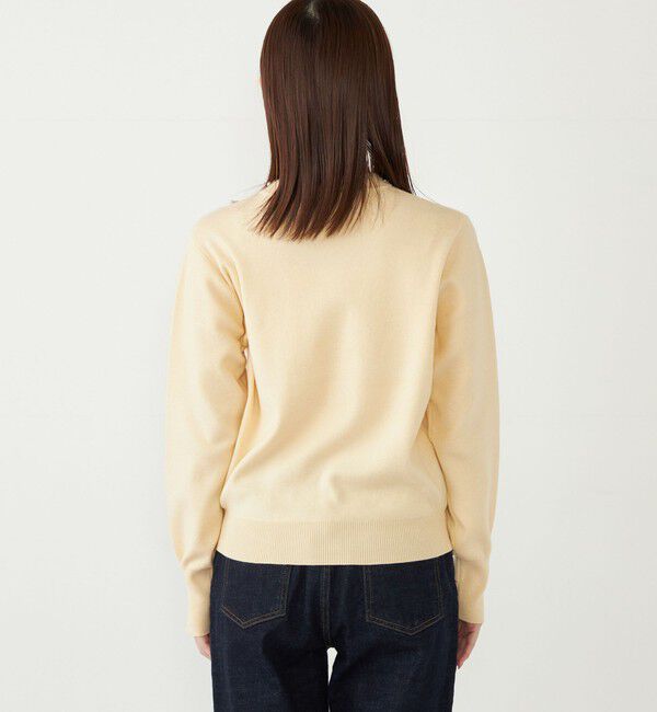 SHIPS Colors 「SHIPS Colors:〈手洗い可能〉ビジュー ネック ニット」|ニット・セーター|