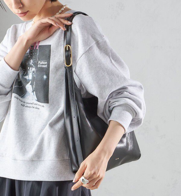 SHIPS for women「BEAURE:パーティション レザー バッグ 小」|トートバッグ|