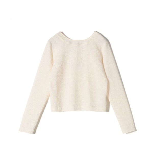 SHIPS for women「〈手洗い可能〉シアー ネック ポコビュー TEE ブラウス」|シャツ・ブラウス|