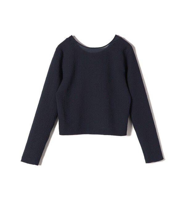 SHIPS for women「〈手洗い可能〉シアー ネック ポコビュー TEE ブラウス」|シャツ・ブラウス|