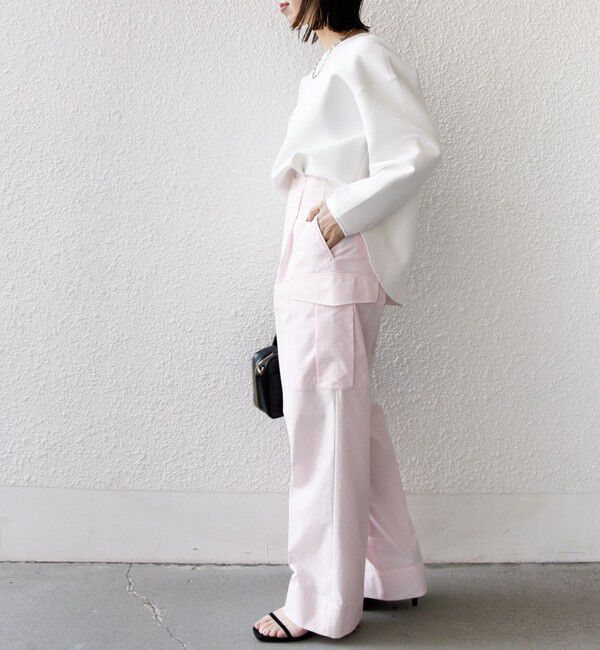 SHIPS for women「〈洗濯機可能〉ポリエステル 麻 カーゴ パンツ」|その他|