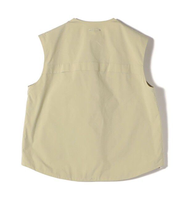 SHIPS for women「SHIPS Primary Navy Label:タフタ ジップアップ ジレ」|ベスト・ジレ|