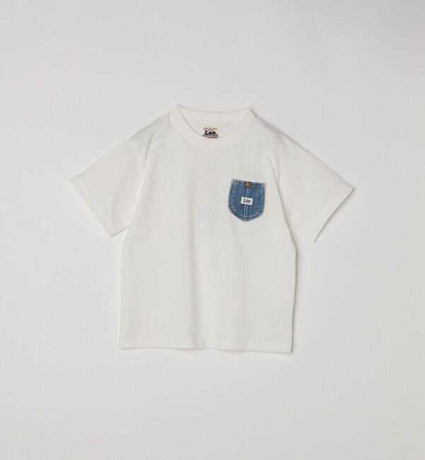 SHIPS any「Lee: デニム パッチポケット デザイン Tシャツ <KIDS>」|Tシャツ・カットソー|ホワイト