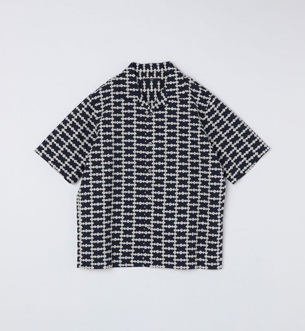 SHIPS「SHIPS: オープンカラー エンブロイダリー ショートスリーブ シャツ」|シャツ・ブラウス|