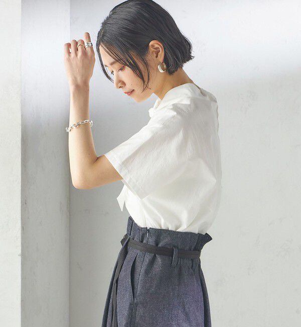 SHIPS for women「【SHIPS別注】Nell:〈手洗い可能〉リボン タイ ブラウス」|シャツ・ブラウス|