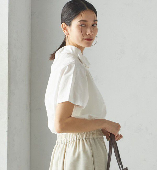 SHIPS for women「【SHIPS別注】Nell:〈手洗い可能〉リボン タイ ブラウス」|シャツ・ブラウス|