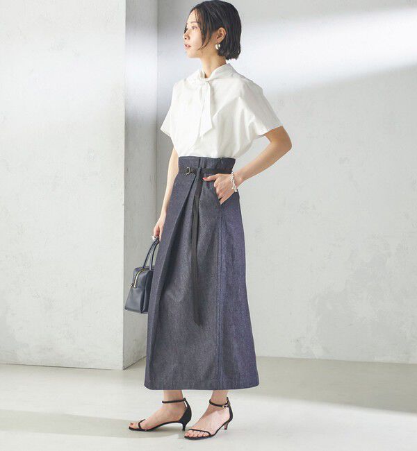 SHIPS for women「【SHIPS別注】Nell:〈手洗い可能〉リボン タイ ブラウス」|シャツ・ブラウス|