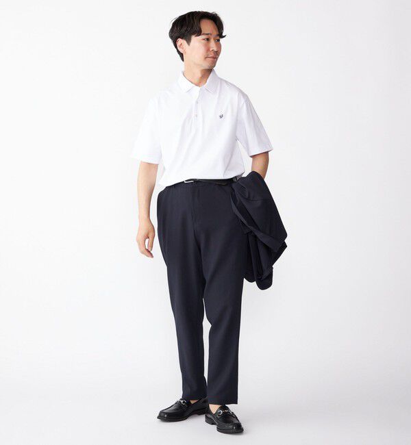 SHIPS「【WEB限定】SHIPS:〈吸水速乾〉アイスタッチ ワンポイント ロゴ レギュラーカラー ポロシャツ」|Tシャツ・カットソー|