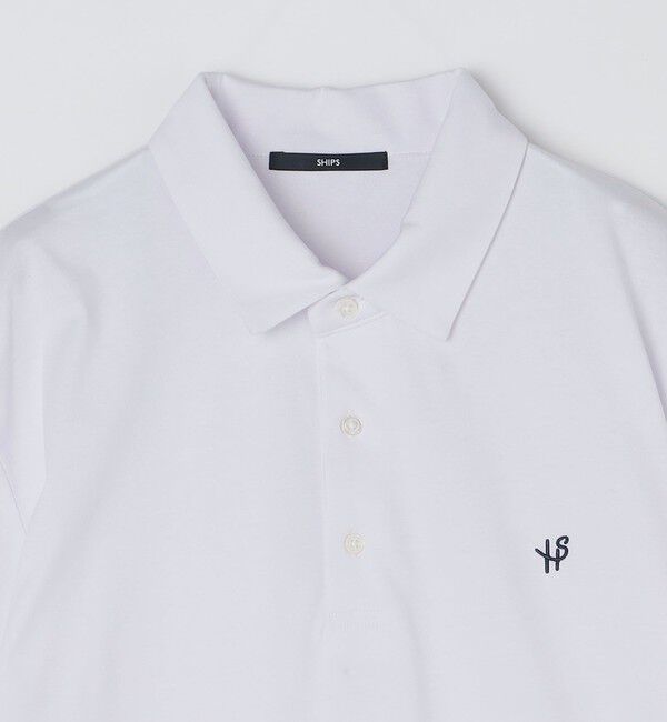 SHIPS「【WEB限定】SHIPS:〈吸水速乾〉アイスタッチ ワンポイント ロゴ レギュラーカラー ポロシャツ」|Tシャツ・カットソー|