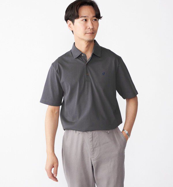 SHIPS「【WEB限定】SHIPS:〈吸水速乾〉アイスタッチ ワンポイント ロゴ レギュラーカラー ポロシャツ」|Tシャツ・カットソー|