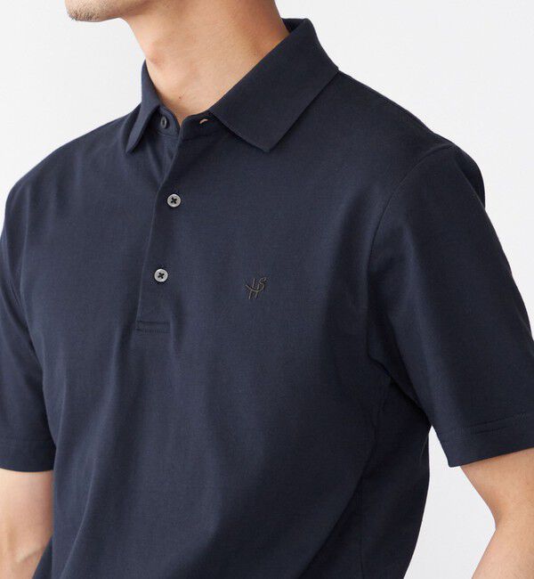 SHIPS「【WEB限定】SHIPS:〈吸水速乾〉アイスタッチ ワンポイント ロゴ レギュラーカラー ポロシャツ」|Tシャツ・カットソー|