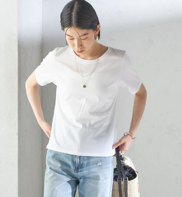 SHIPS for women「ギザコットン ベーシック TEE」|Tシャツ・カットソー|