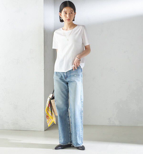 SHIPS for women「ギザコットン ベーシック TEE」|Tシャツ・カットソー|