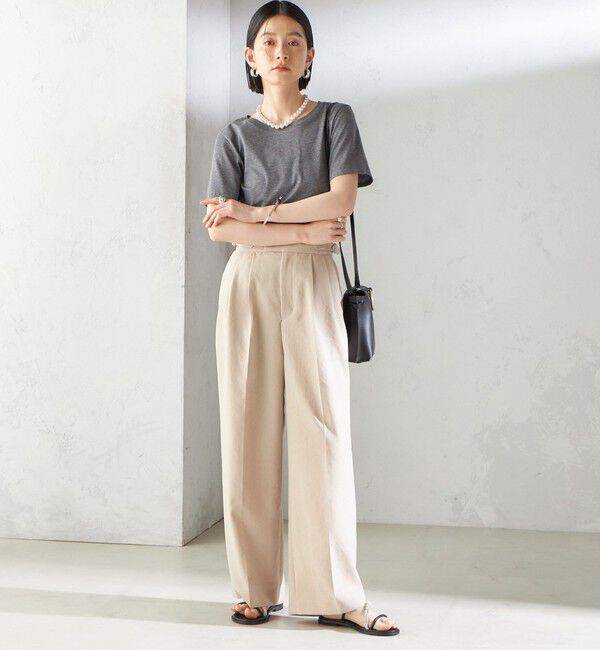 SHIPS for women「ギザコットン ベーシック TEE」|Tシャツ・カットソー|