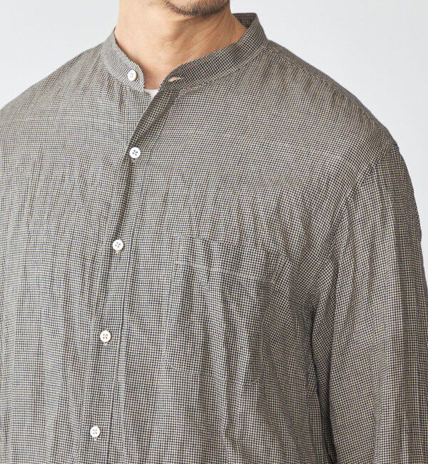 SHIPS「SHIPS: インディア バンドカラー ロングスリーブ シャツ」|シャツ・ブラウス|