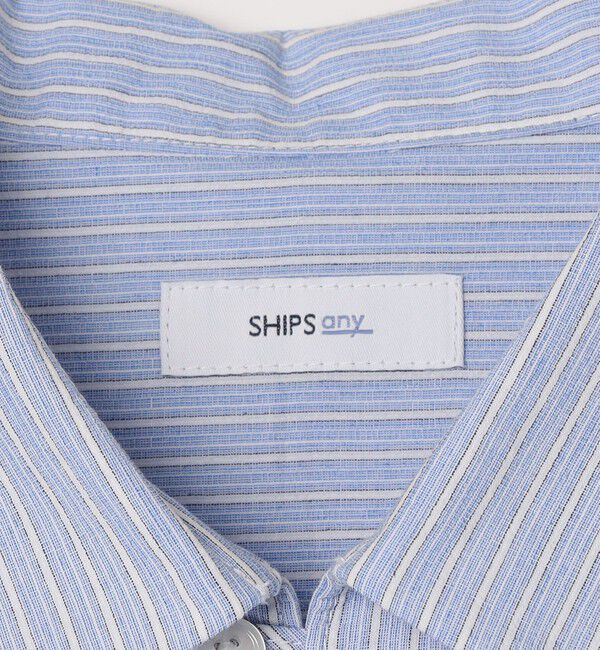 SHIPS any「SHIPS any: ストライプ スモールウェイブ スキッパー プルオーバーシャツ◇」|シャツ・ブラウス|