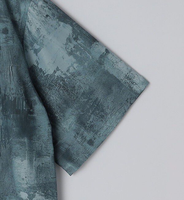 SHIPS「City Ambient Products: オープンカラー ウォール プリント シャツ」|シャツ・ブラウス|