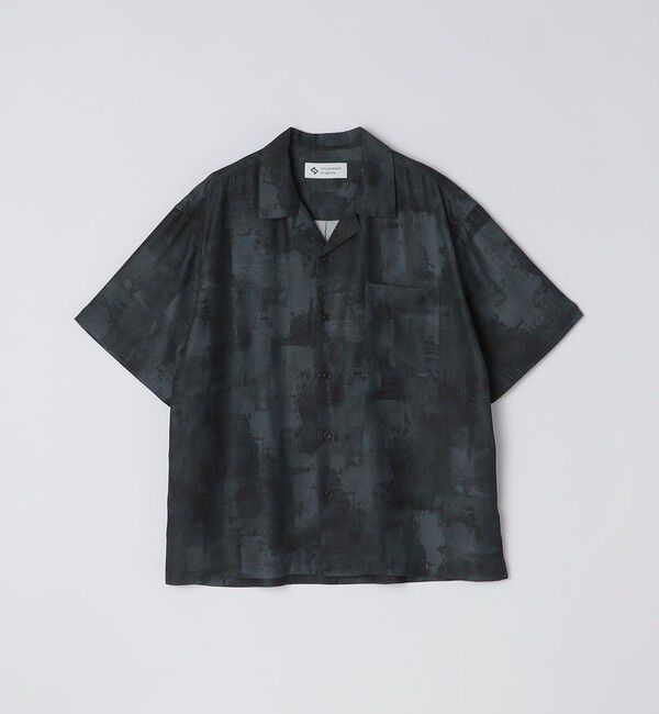 SHIPS「City Ambient Products: オープンカラー ウォール プリント シャツ」|シャツ・ブラウス|