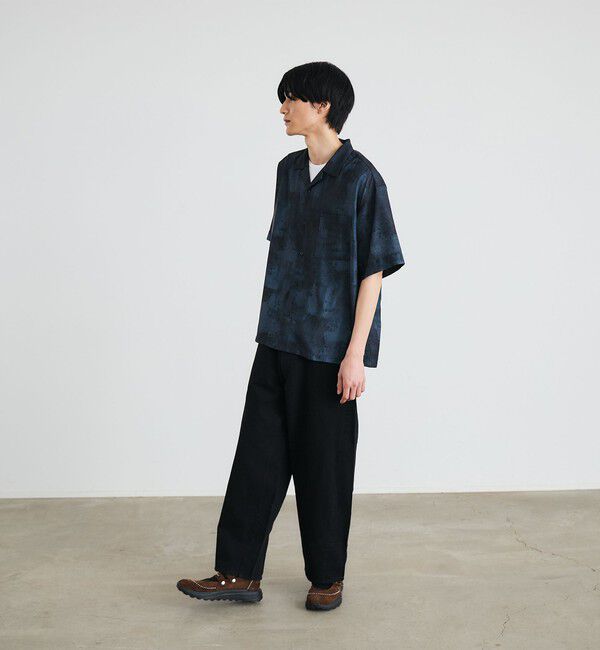 SHIPS「City Ambient Products: オープンカラー ウォール プリント シャツ」|シャツ・ブラウス|