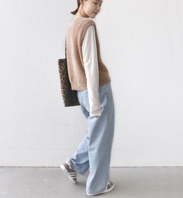 SHIPS for women「〈手洗い可能〉ラメ ニット ベスト」|ベスト・ジレ|