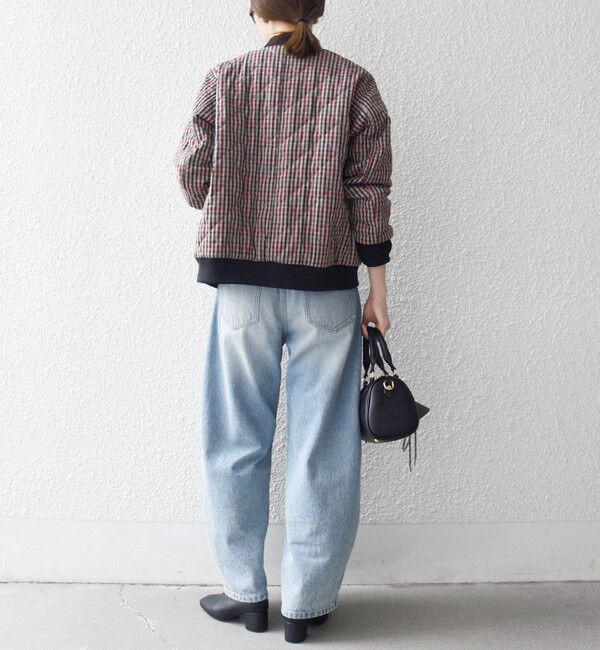 SHIPS any「SHIPS any: キルティング チェック バーシティ ブルゾン」|ブルゾン・スタジャン|