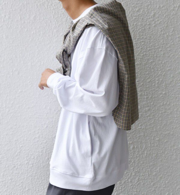 SHIPS any「ONEITA: ケミカルウォッシュ サイド ポケット リラックス Tシャツ(ロンT)」|Tシャツ・カットソー|