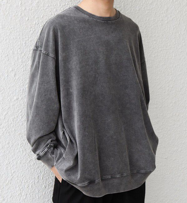 SHIPS any「ONEITA: ケミカルウォッシュ サイド ポケット リラックス Tシャツ(ロンT)」|Tシャツ・カットソー|