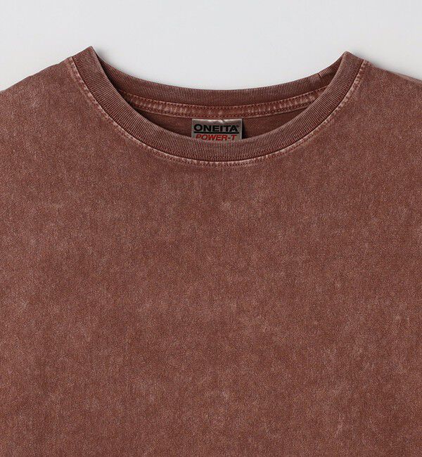 SHIPS any「ONEITA: ケミカルウォッシュ サイド ポケット リラックス Tシャツ(ロンT)」|Tシャツ・カットソー|