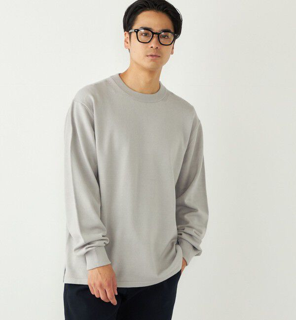 SHIPS Colors 「SHIPS Colors:〈洗濯機可能〉クリーミー クルーネック ニット」|ニット・セーター|ライトグレー