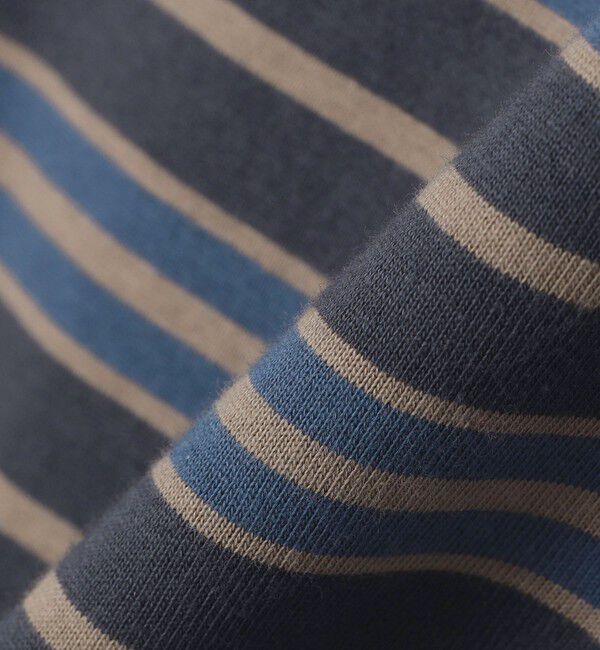 SHIPS「【SHIPS別注】AIRTOWNE: マルチ ボーダー ロングスリーブ Tシャツ」|Tシャツ・カットソー|