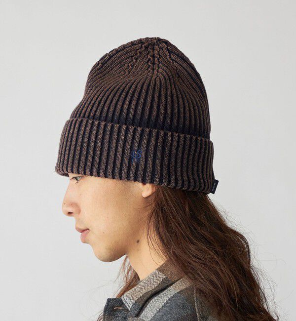 SHIPS「【WEB限定】SHIPS: ブリーチ オーバーフィット エンブロイダリー ワッチキャップ ニット帽」|ニット帽|ネイビー