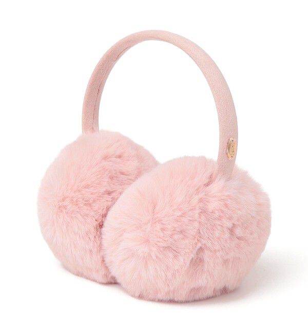 SHIPS KIDS「SHIPS KIDS:フェイクファー イヤー マフラー」|イヤーマフ|ピンク