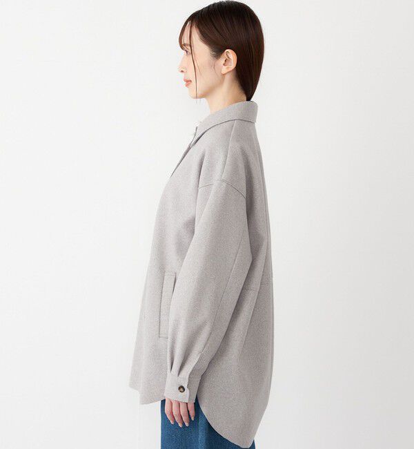 SHIPS Colors 「SHIPS Colors:〈手洗い可能〉ライト メルトン 羽織り シャツ」|シャツ・ブラウス|