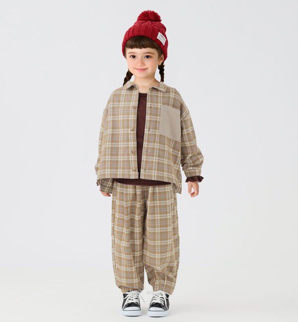 SHIPS Colors 「SHIPS Colors:100~140cm /〈洗濯機可能〉リンク チェック イージー パンツ」|その他|