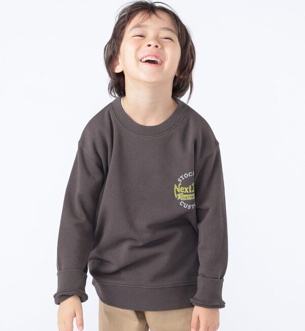 SHIPS KIDS「SHIPS KIDS:100～130cm /ヴィンテージ プリント スウェット」|スウェット・ジャージ|