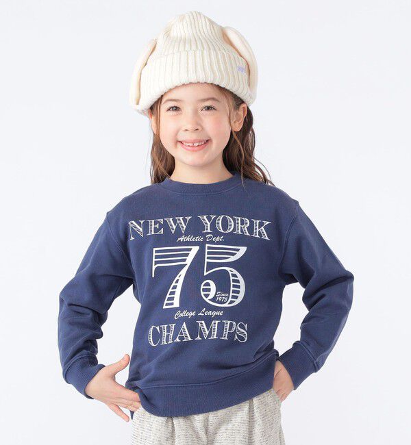 SHIPS KIDS「SHIPS KIDS:100～130cm /ヴィンテージ プリント スウェット」|スウェット・ジャージ|