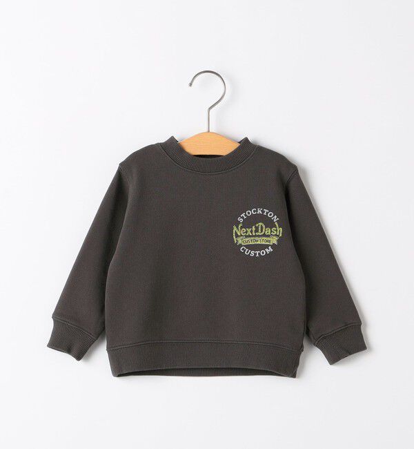 SHIPS KIDS「SHIPS KIDS:80～90cm /ヴィンテージ プリント スウェット」|スウェット・ジャージ|ダークグレー