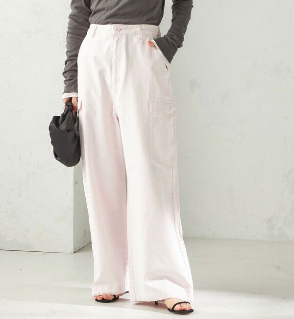 SHIPS for women「【SHIPS別注】GUNG HO:〈洗濯機可能〉パラシュート パンツ」|カーゴ|ライトピンク
