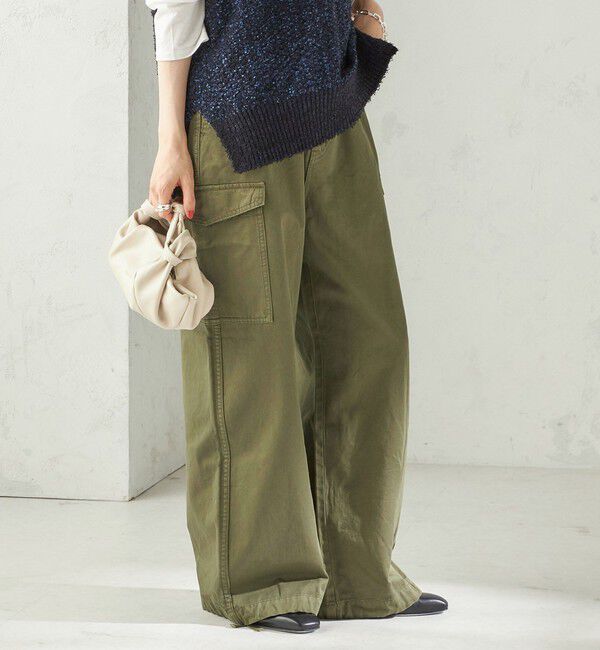 SHIPS for women「【SHIPS別注】GUNG HO:〈洗濯機可能〉パラシュート パンツ」|カーゴ|