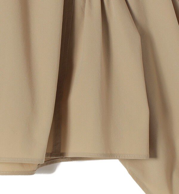 SHIPS for women「堀田茜&times;SHIPS:〈接触冷感/撥水/洗濯機可能〉TEXBRID(R) ギャザー ブラウス」|シャツ・ブラウス|