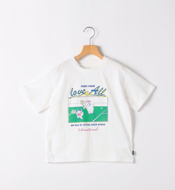 SHIPS KIDS「ARCH&LINE:125～145cm / オーガニックコットン プリント Tシャツ」|Tシャツ・カットソー|ライトホワイト