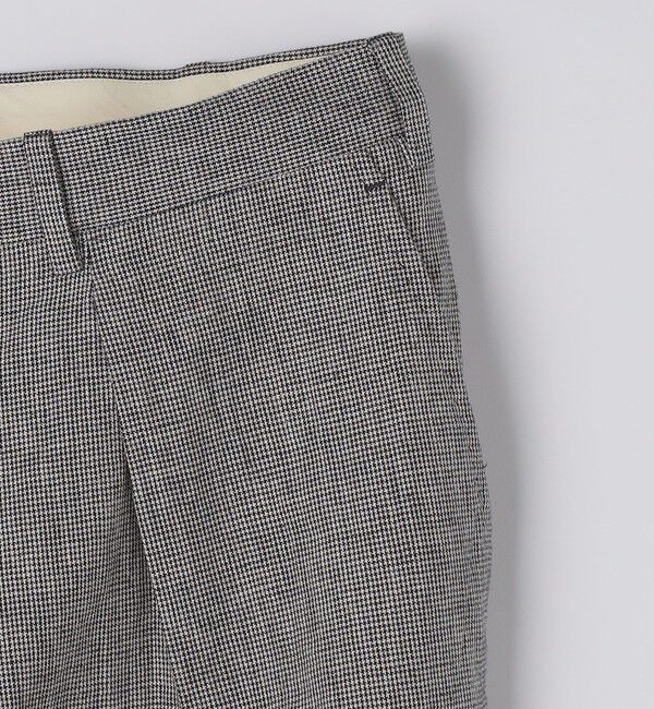 SHIPS「【SHIPS別注】Errico Formicola: VITO リネン コットン ハウンドトゥース スラックス」|スラックス|