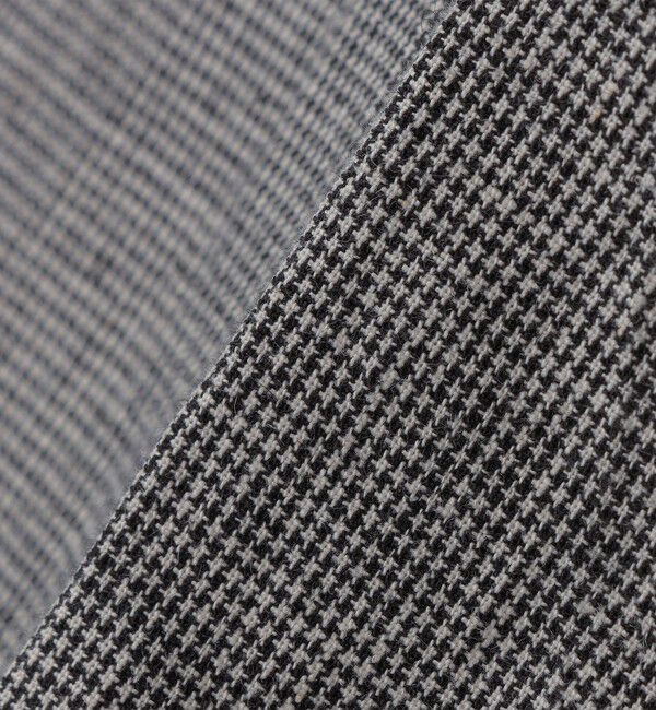 SHIPS「【SHIPS別注】Errico Formicola: VITO リネン コットン ハウンドトゥース スラックス」|スラックス|