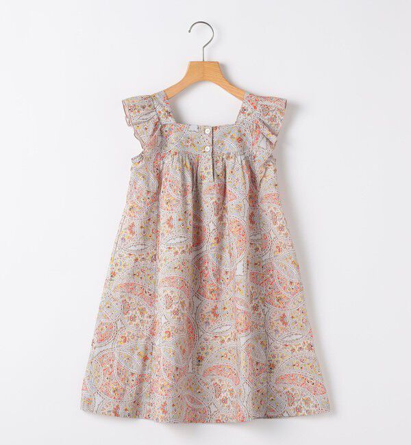 SHIPS KIDS「SHIPS KIDS:100～130cm / リバティ ノースリーブ ワンピース」|ワンピース|レッド
