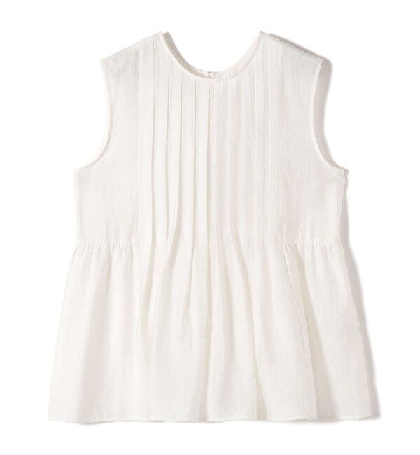 SHIPS for women「《予約》〈手洗い可能〉シルク混 シアー 2WAY ノースリーブ ブラウス」|シャツ・ブラウス|