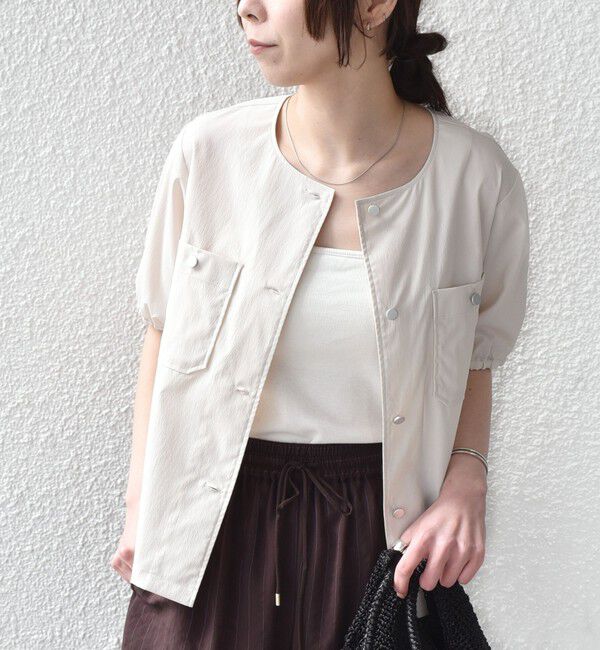 SHIPS Colors 「《予約》SHIPS Colors:〈接触冷感・UVカット・撥水〉マルチファンクション 羽織 シャツ◆」|シャツ・ブラウス|