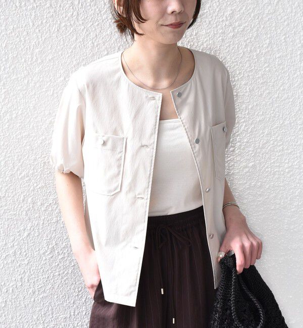 SHIPS Colors 「《予約》SHIPS Colors:〈接触冷感・UVカット・撥水〉マルチファンクション 羽織 シャツ◆」|シャツ・ブラウス|