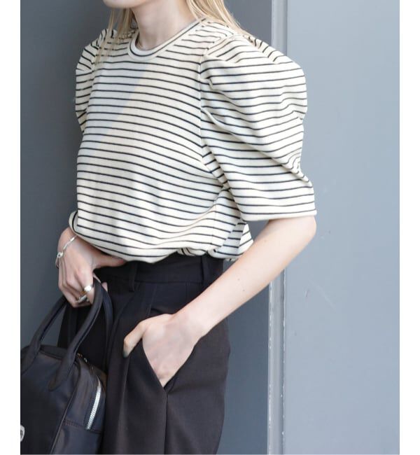 OUTDOOR PRODUCTS Usual Things「≪予約≫ボリュームスリーブボーダーTEE」|Tシャツ・カットソー|ブラック